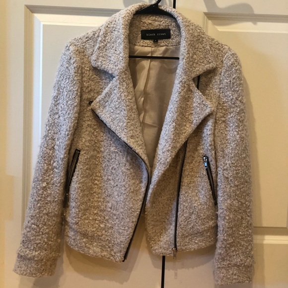 Black Rivet Textured Jacket - Picture 2 of 3